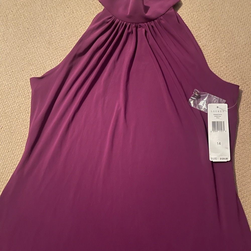 Brand New Sleeveless Mockneck Ralph Lauren Dress Size 14